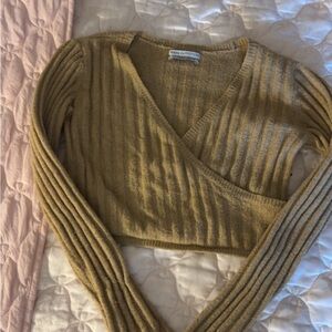 Urban Outfitters Camel V-Neck Sweater